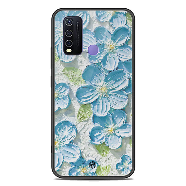 Floral Series Soft Phone Case - Premium Glass Case - Design 12 - Vivo Y50