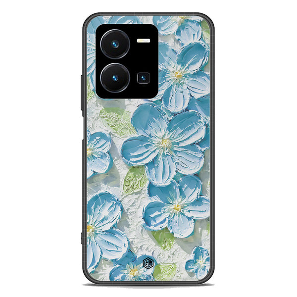 Floral Series Soft Phone Case - Premium Glass Case - Design 12 - Vivo Y35