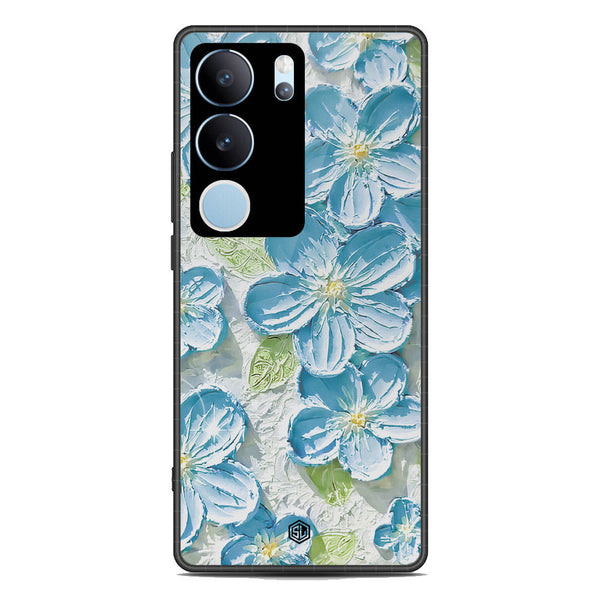Floral Series Soft Phone Case - Premium Glass Case - Design 12 - Vivo V29