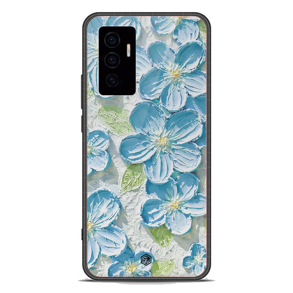 Floral Series Soft Phone Case - Premium Glass Case - Design 12 - Vivo V23e