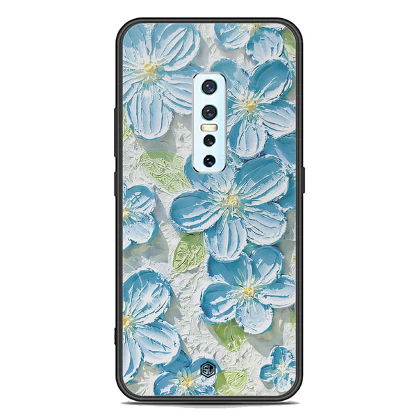 Floral Series Soft Phone Case - Premium Glass Case - Design 12 - Vivo V17 Pro
