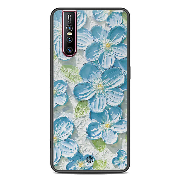 Floral Series Soft Phone Case - Premium Glass Case - Design 12 - Vivo V15 Pro