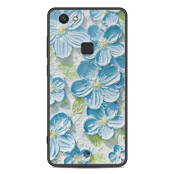 Floral Series Soft Phone Case - Premium Glass Case - Design 12 - Vivo V7