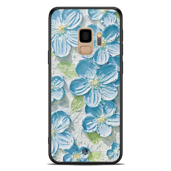 Floral Series Soft Phone Case - Premium Glass Case - Design 12 - Samsung Galaxy S9