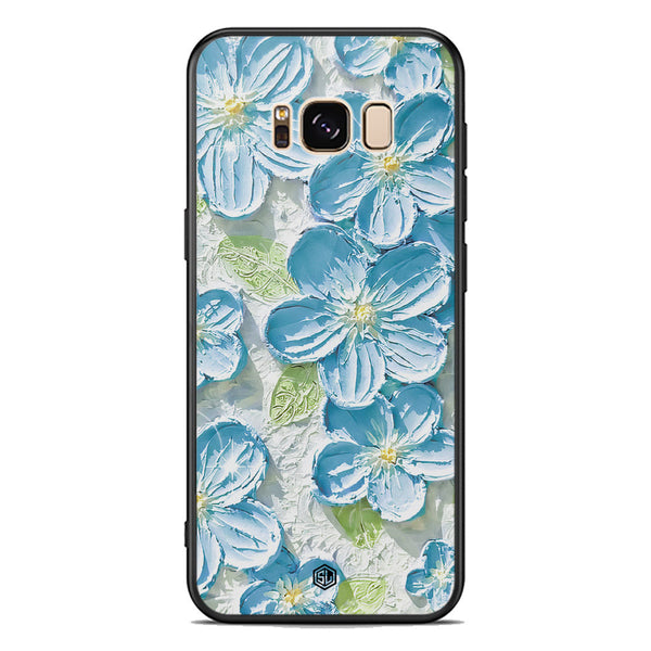 Floral Series Soft Phone Case - Premium Glass Case - Design 12 - Samsung Galaxy S8