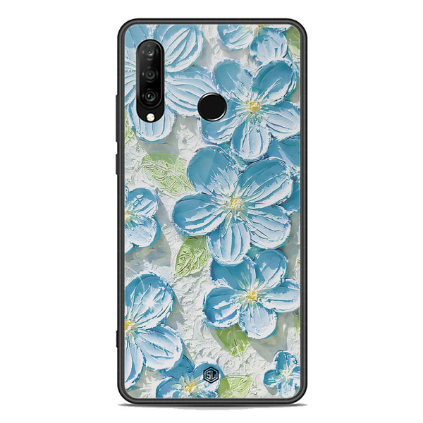 Floral Series Soft Phone Case - Premium Glass Case - Design 12 - Huawei P30 lite