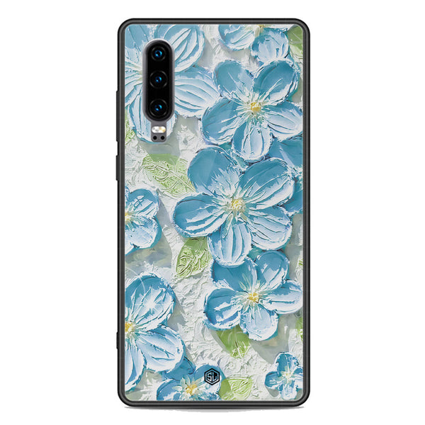Floral Series Soft Phone Case - Premium Glass Case - Design 12 - Huawei P30