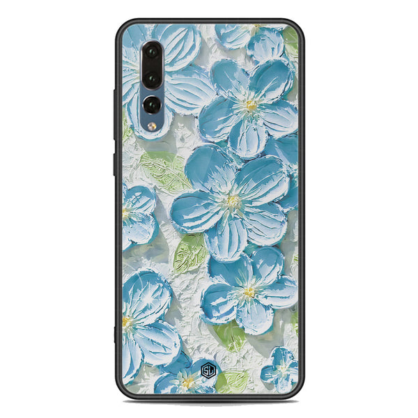 Floral Series Soft Phone Case - Premium Glass Case - Design 12 - Huawei P20 Pro