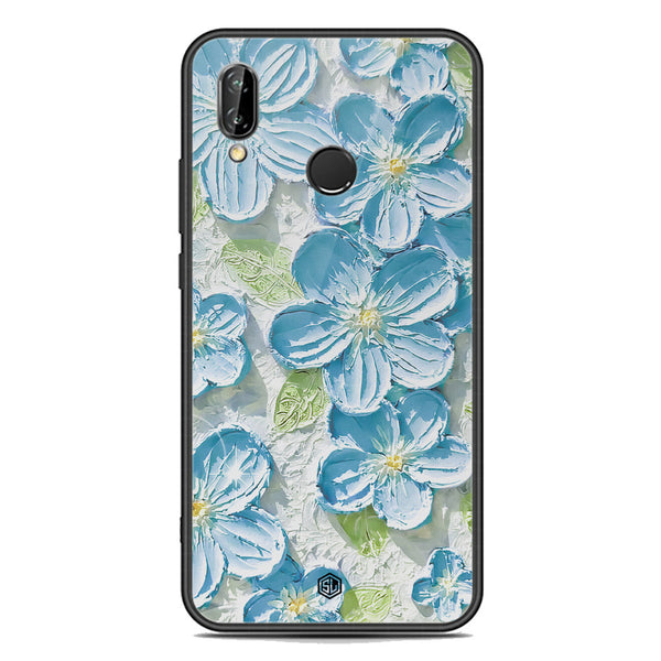 Floral Series Soft Phone Case - Premium Glass Case - Design 12 - Huawei P20 Lite