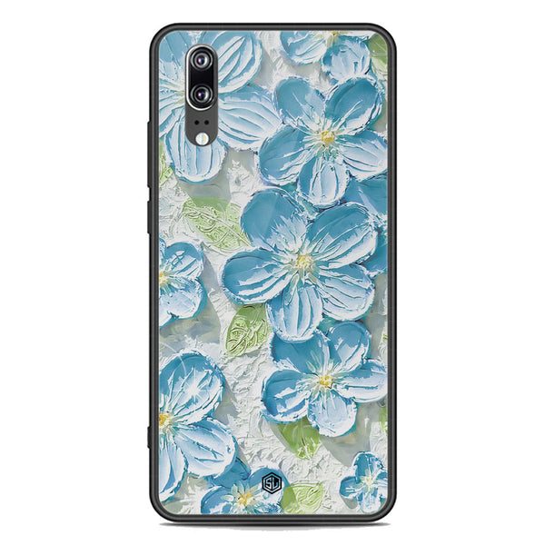 Floral Series Soft Phone Case - Premium Glass Case - Design 12 - Huawei P20