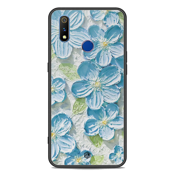Floral Series Soft Phone Case - Premium Glass Case - Design 12 - Realme 3i