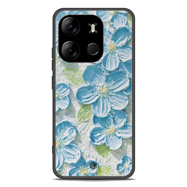 Floral Series Soft Phone Case - Premium Glass Case - Design 12 - Infinix Smart 7