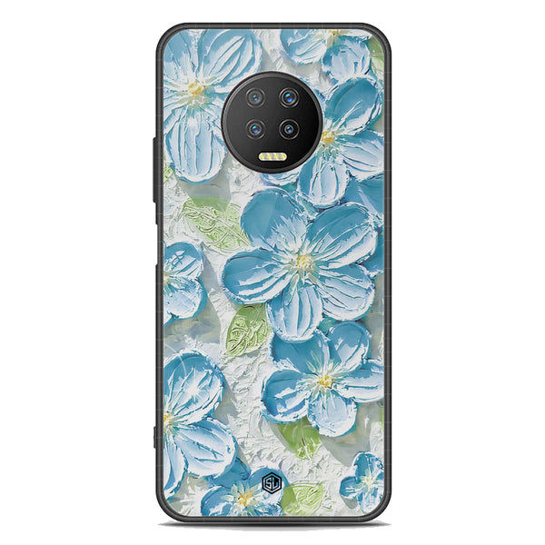 Floral Series Soft Phone Case - Premium Glass Case - Design 12 - Infinix Note 7