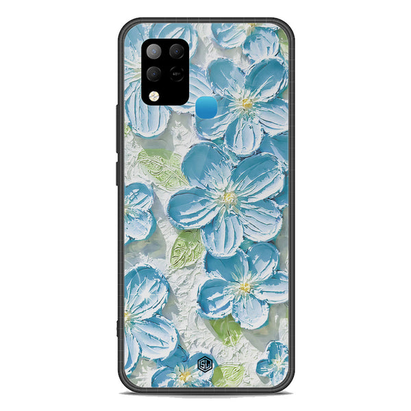 Floral Series Soft Phone Case - Premium Glass Case - Design 12 - Infinix Hot 10S