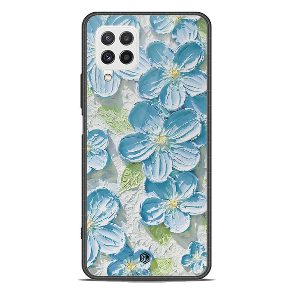 Floral Series Soft Phone Case - Premium Glass Case - Design 12 - Samsung Galaxy M22