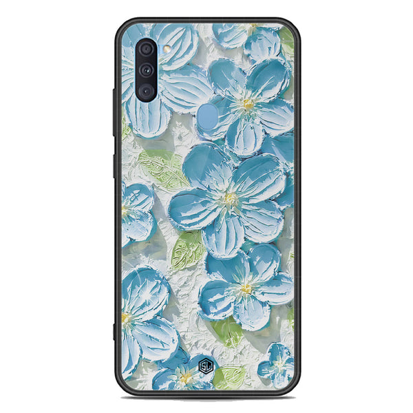 Floral Series Soft Phone Case - Premium Glass Case - Design 12 - Samsung Galaxy M11