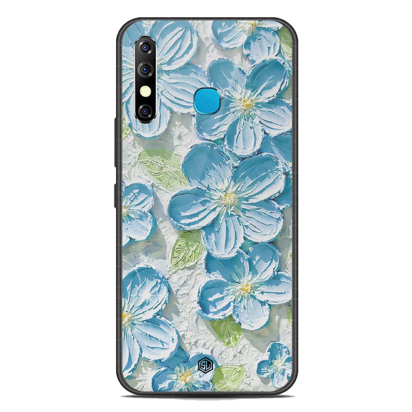 Floral Series Soft Phone Case - Premium Glass Case - Design 12 - Infinix Hot 8