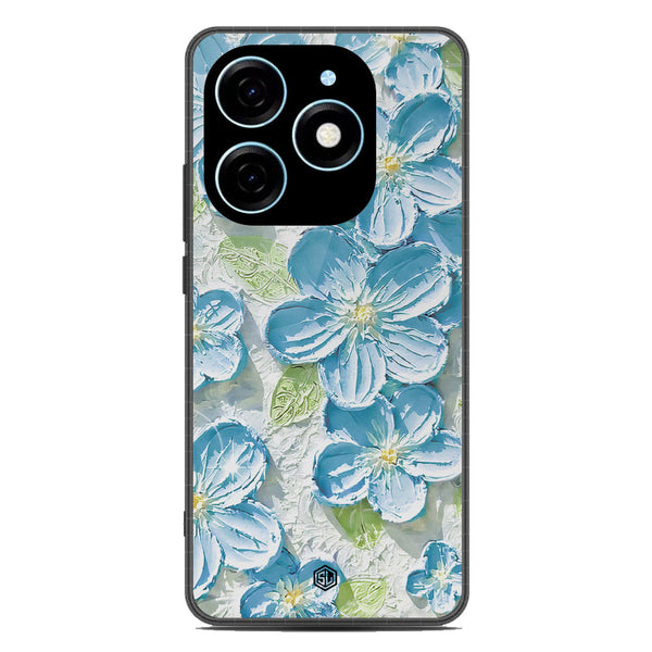 Floral Series Soft Phone Case - Premium Glass Case - Design 12 - Tecno Spark 20C