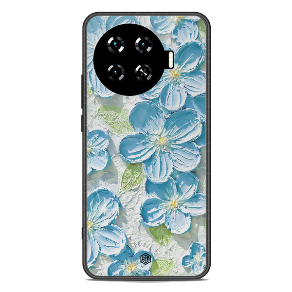 Floral Series Soft Phone Case - Premium Glass Case - Design 12 - Tecno Spark 20 Pro Plus