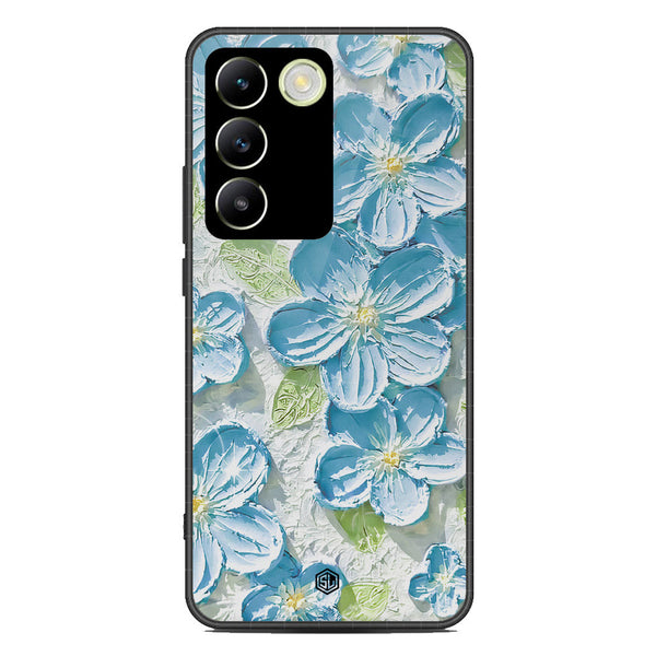 Floral Series Soft Phone Case - Premium Glass Case - Design 12 - Vivo Y100 4G
