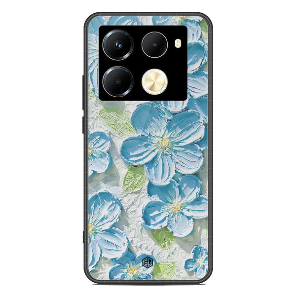 Floral Series Soft Phone Case - Premium Glass Case - Design 12 - Infinix Note 40 Pro