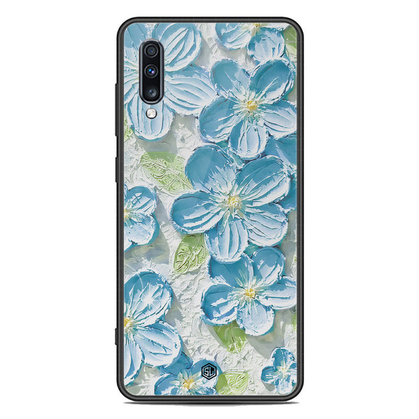 Floral Series Soft Phone Case - Premium Glass Case - Design 12 - Samsung Galaxy A70