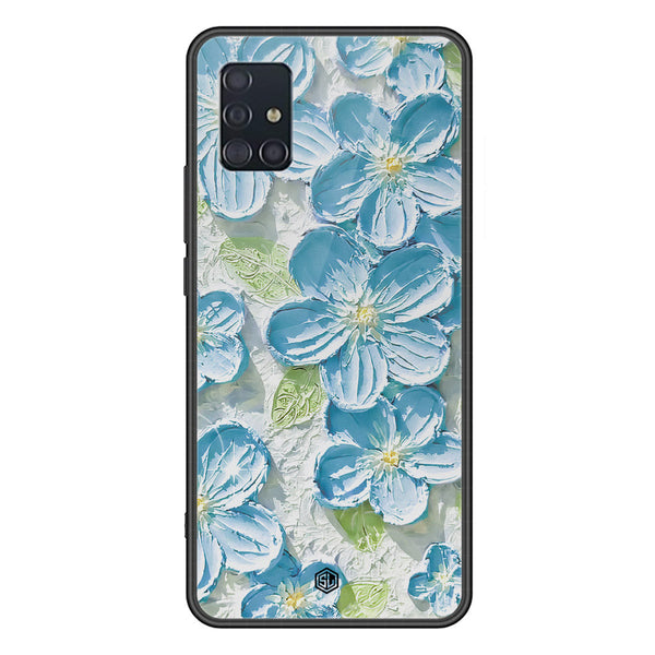 Floral Series Soft Phone Case - Premium Glass Case - Design 12 - Samsung Galaxy A51