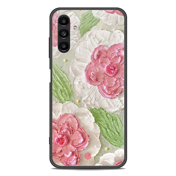 Floral Series Soft Phone Case - Premium Glass Case - Design 13 - Samsung Galaxy A13 5G