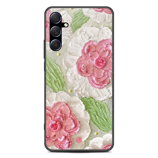 Floral Series Soft Phone Case - Premium Glass Case - Design 13 - Samsung Galaxy M54