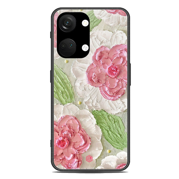 Floral Series Soft Phone Case - Premium Glass Case - Design 13 - OnePlus Ace 2V