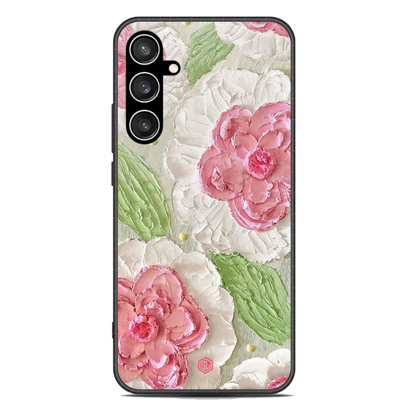 Floral Series Soft Phone Case - Premium Glass Case - Design 13 - Samsung Galaxy S23 FE