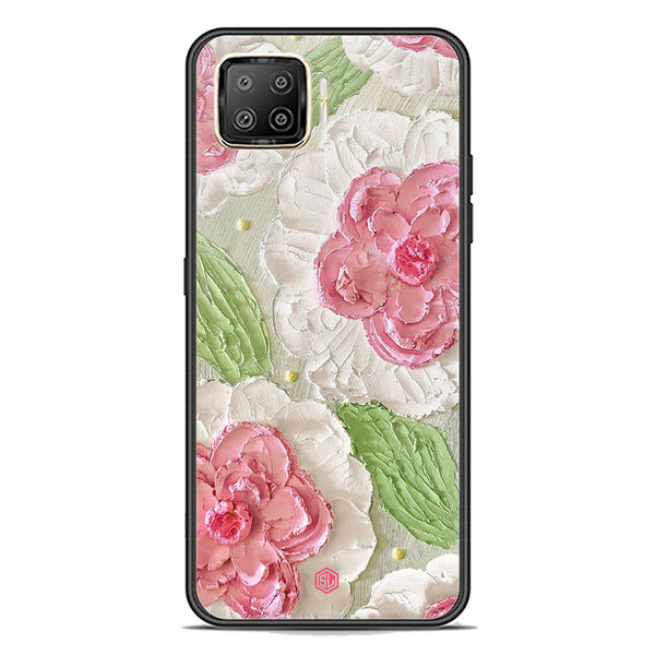 Floral Series Soft Phone Case - Premium Glass Case - Design 13 - Oppo Reno 4 Lite