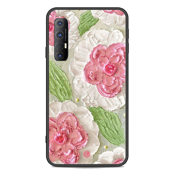Floral Series Soft Phone Case - Premium Glass Case - Design 13 - Oppo Reno 3 Pro