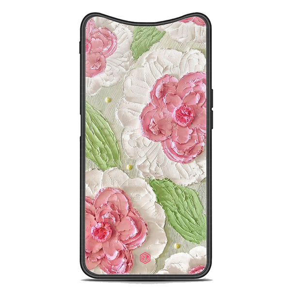 Floral Series Soft Phone Case - Premium Glass Case - Design 13 - Oppo Find X