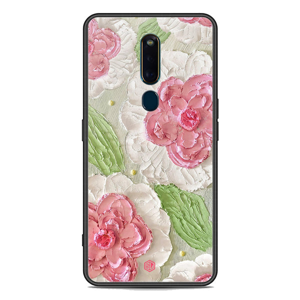 Floral Series Soft Phone Case - Premium Glass Case - Design 13 - Oppo F11 Pro