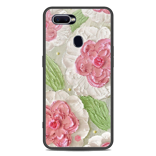 Floral Series Soft Phone Case - Premium Glass Case - Design 13 - Oppo F9 Pro