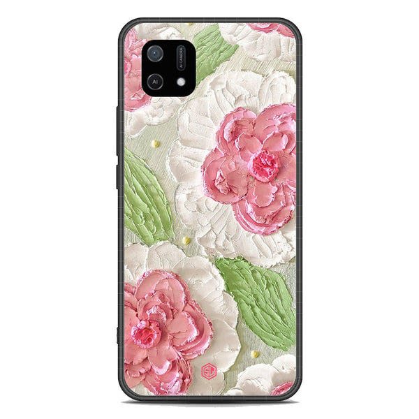 Floral Series Soft Phone Case - Premium Glass Case - Design 13 - Oppo A16K