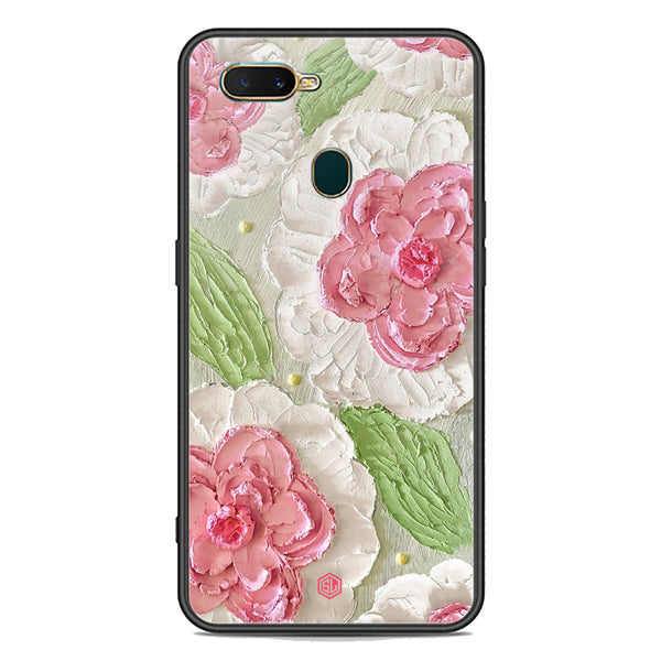 Floral Series Soft Phone Case - Premium Glass Case - Design 13 - Oppo A5s