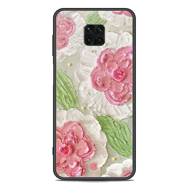 Floral Series Soft Phone Case - Premium Glass Case - Design 13 - Xiaomi Redmi Note 9 Pro