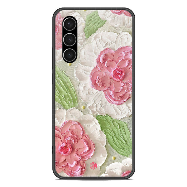 Floral Series Soft Phone Case - Premium Glass Case - Design 13 - Samsung Galaxy S23 5G
