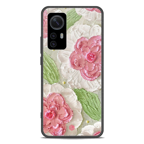 Floral Series Soft Phone Case - Premium Glass Case - Design 13 - Xiaomi 12