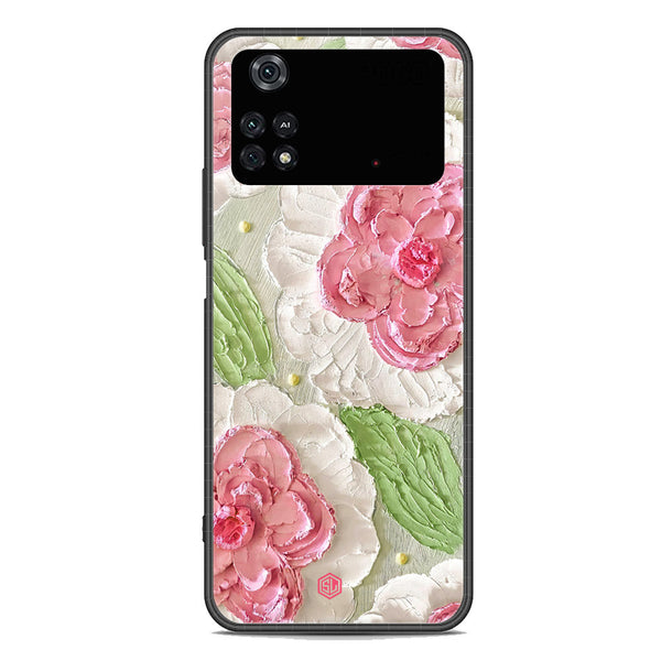 Floral Series Soft Phone Case - Premium Glass Case - Design 13 - Xiaomi Poco M4 Pro 5G