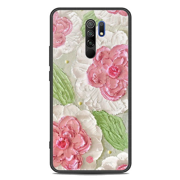 Floral Series Soft Phone Case - Premium Glass Case - Design 13 - Xiaomi Poco M2
