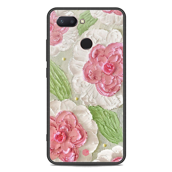 Floral Series Soft Phone Case - Premium Glass Case - Design 13 - Xiaomi Mi 8 Lite