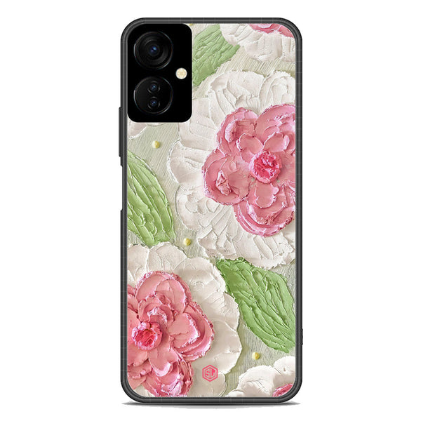 Floral Series Soft Phone Case - Premium Glass Case - Design 13 - Tecno Camon 19 Neo