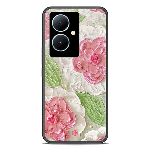 Floral Series Soft Phone Case - Premium Glass Case - Design 13 - Vivo Y78 Plus 5G