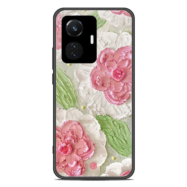 Floral Series Soft Phone Case - Premium Glass Case - Design 13 - Vivo Y55 4G