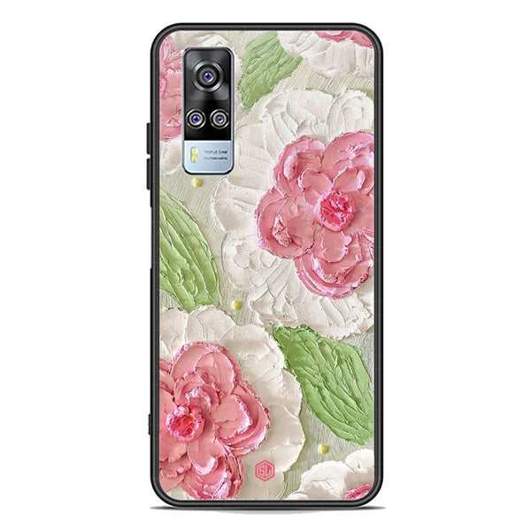 Floral Series Soft Phone Case - Premium Glass Case - Design 13 - Vivo Y51 (2020 December)
