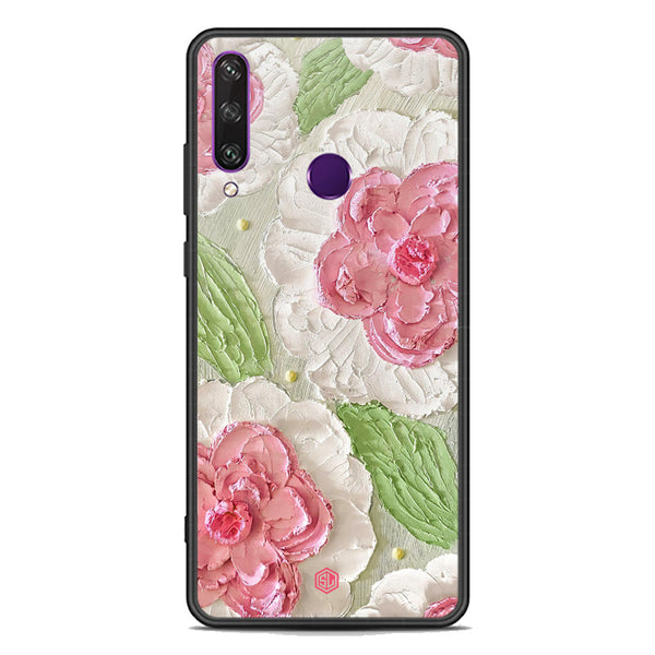 Floral Series Soft Phone Case - Premium Glass Case - Design 13 - Huawei Y6p