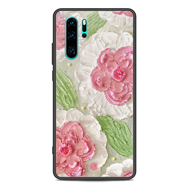 Floral Series Soft Phone Case - Premium Glass Case - Design 13 - Huawei P30 Pro